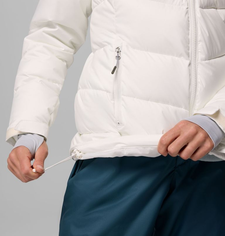 Chaqueta de esquí con aislamiento Abbott Peak para mujer, Color: Sea Salt, Cirrus Grey, image 10