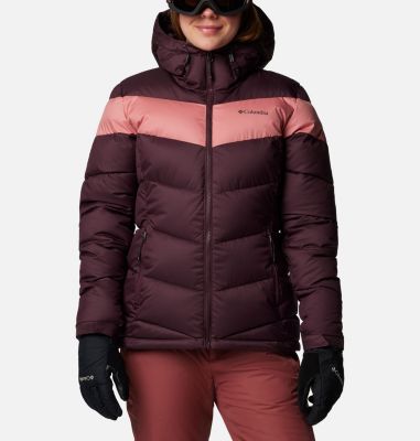 Women's Abbott Peak Insulated Waterproof Ski Jacket, Color: Moonvista, Pink Agave, image 1