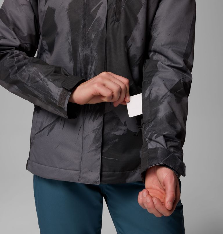 Women's Whirlibird V Printed Interchange Jacket, Color: Shark Snowflight, image 13