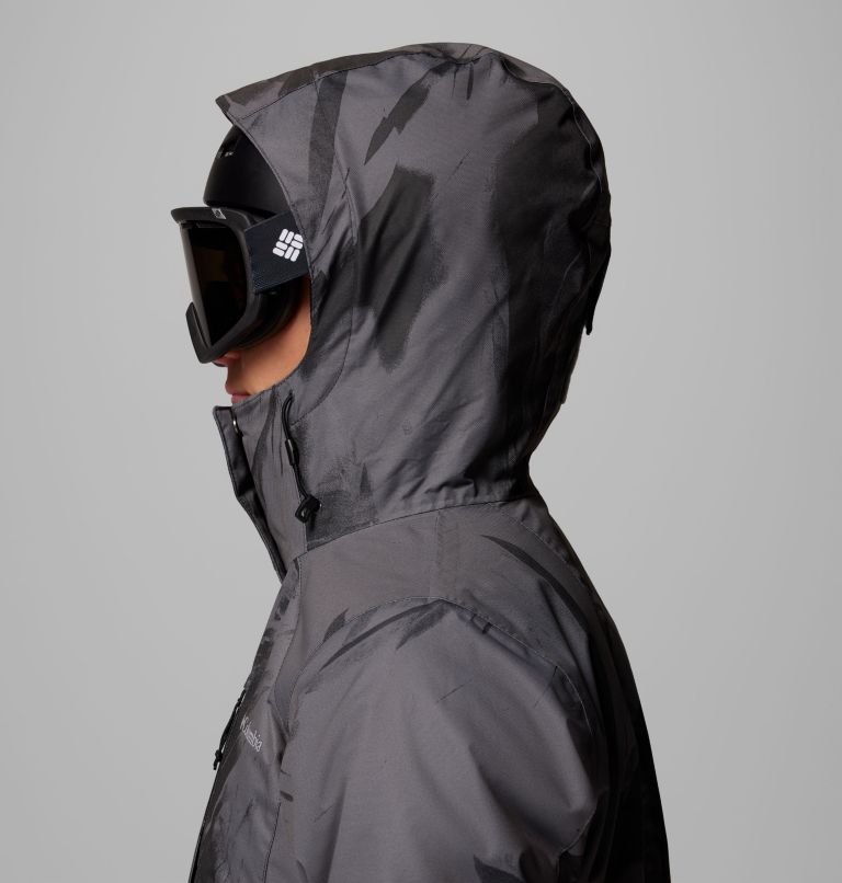 Women's Whirlibird V Printed Interchange Jacket, Color: Shark Snowflight, image 15