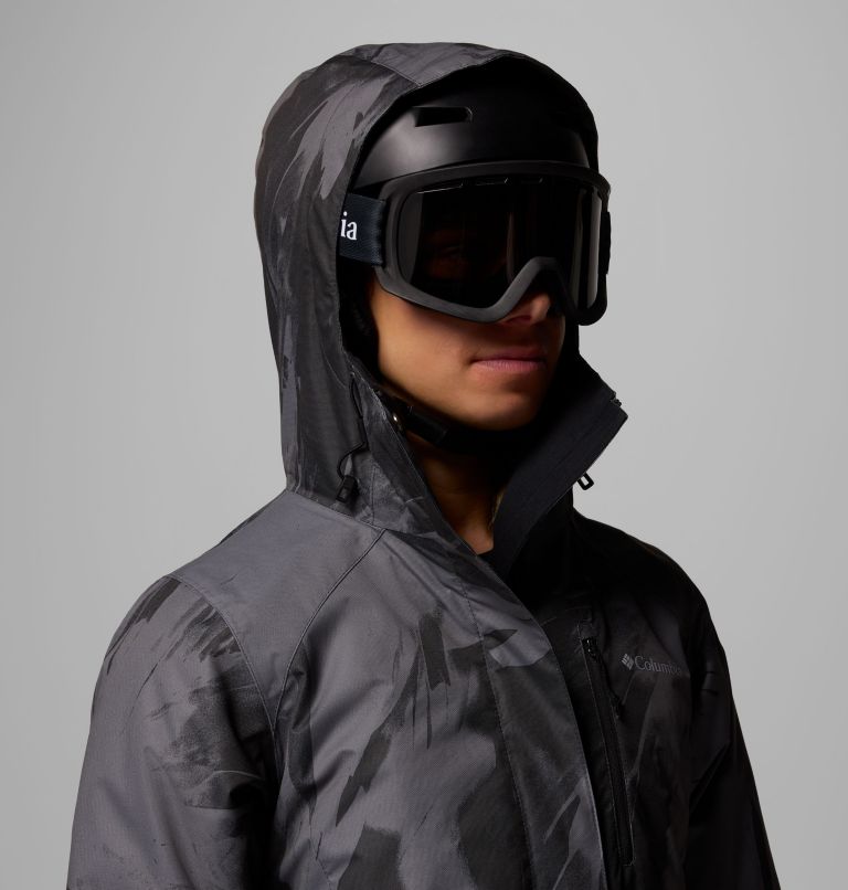 Women's Whirlibird V Printed Interchange Jacket, Color: Shark Snowflight, image 11