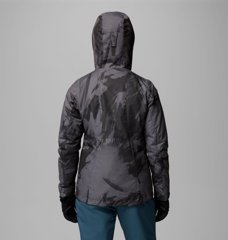 Women's Whirlibird V Printed Interchange Jacket, Color: Shark Snowflight, image 3
