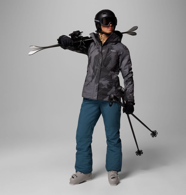Women's Whirlibird V Printed Interchange Jacket, Color: Shark Snowflight, image 2