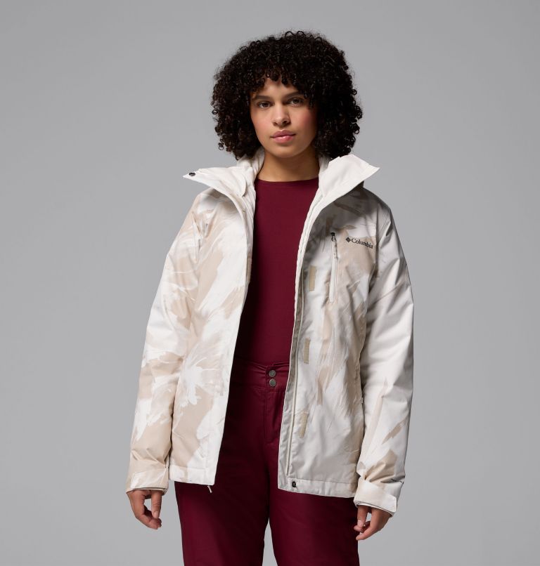 Women's Whirlibird V Printed Interchange Jacket, Color: Dark Stone Snowflight, image 5
