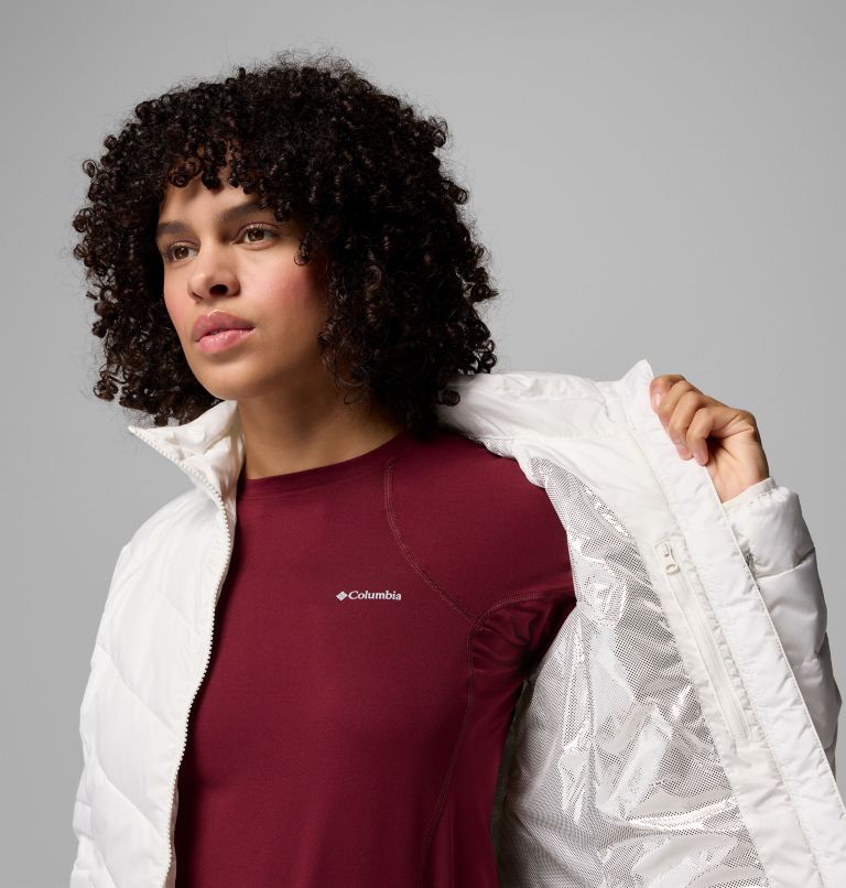 Women's Whirlibird V Printed Interchange Jacket, Color: Dark Stone Snowflight, image 7