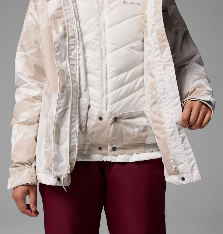 Women's Whirlibird V Printed Interchange Jacket, Color: Dark Stone Snowflight, image 9
