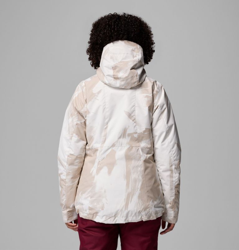Women's Whirlibird V Printed Interchange Jacket, Color: Dark Stone Snowflight, image 3