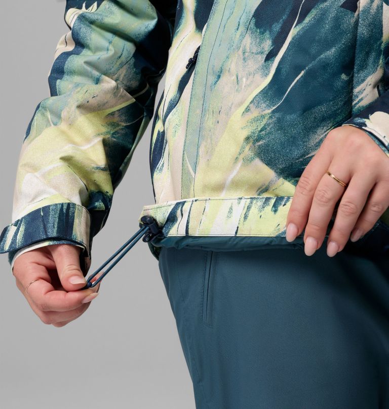 Women's Whirlibird V Printed Interchange Jacket, Color: Everblue Snowflight, image 14
