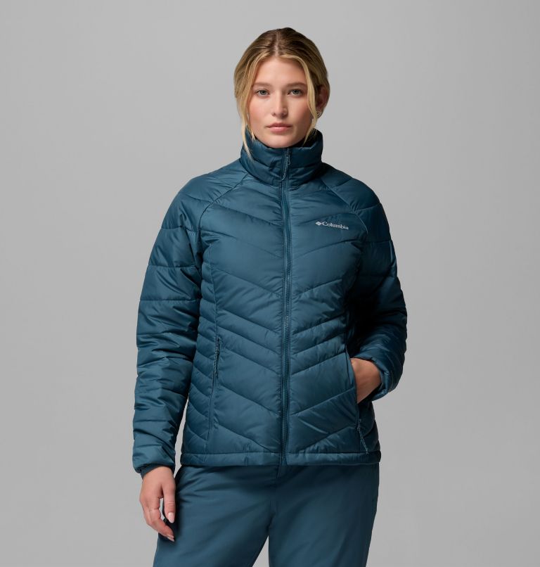 Women's Whirlibird V Printed Interchange Jacket, Color: Everblue Snowflight, image 6