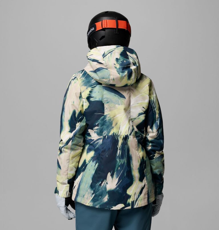 Women's Whirlibird V Printed Interchange Jacket, Color: Everblue Snowflight, image 3