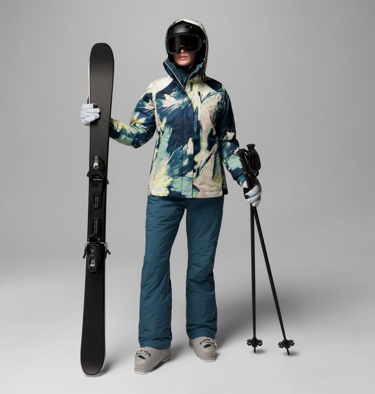 Women's Whirlibird V Printed Interchange Jacket, Color: Everblue Snowflight, image 2