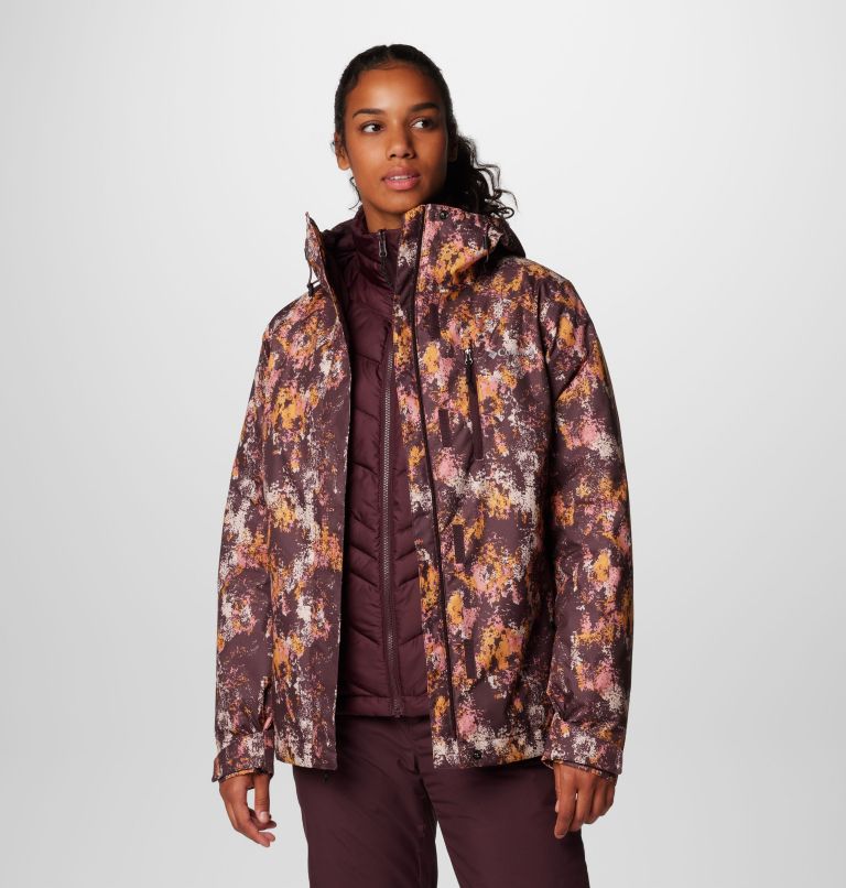 Women's Whirlibird V Printed Interchange Jacket, Color: Moonvista Timberwild Print, image 8