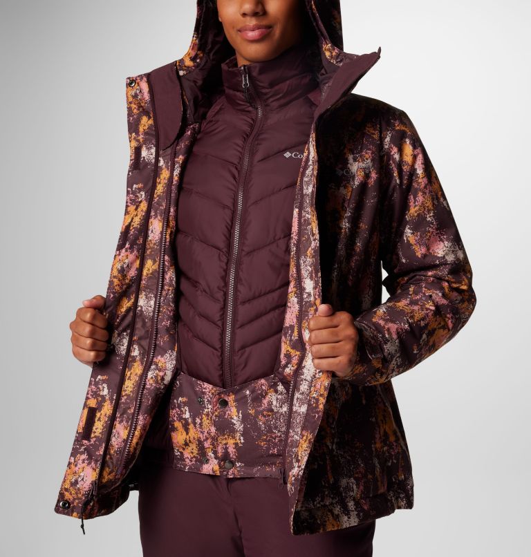 Women's Whirlibird V Printed Interchange Jacket, Color: Moonvista Timberwild Print, image 11