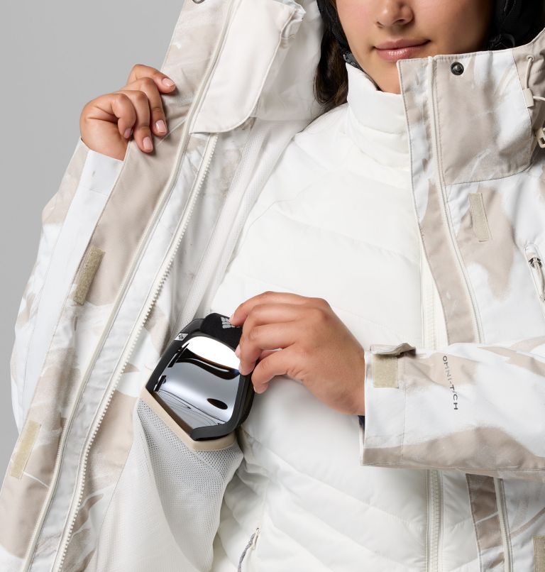 Women's Whirlibird V Printed Interchange Jacket - Plus Size, Color: Dark Stone Snowflight, image 8