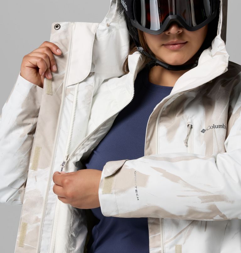 Women's Whirlibird V Printed Interchange Jacket - Plus Size, Color: Dark Stone Snowflight, image 10