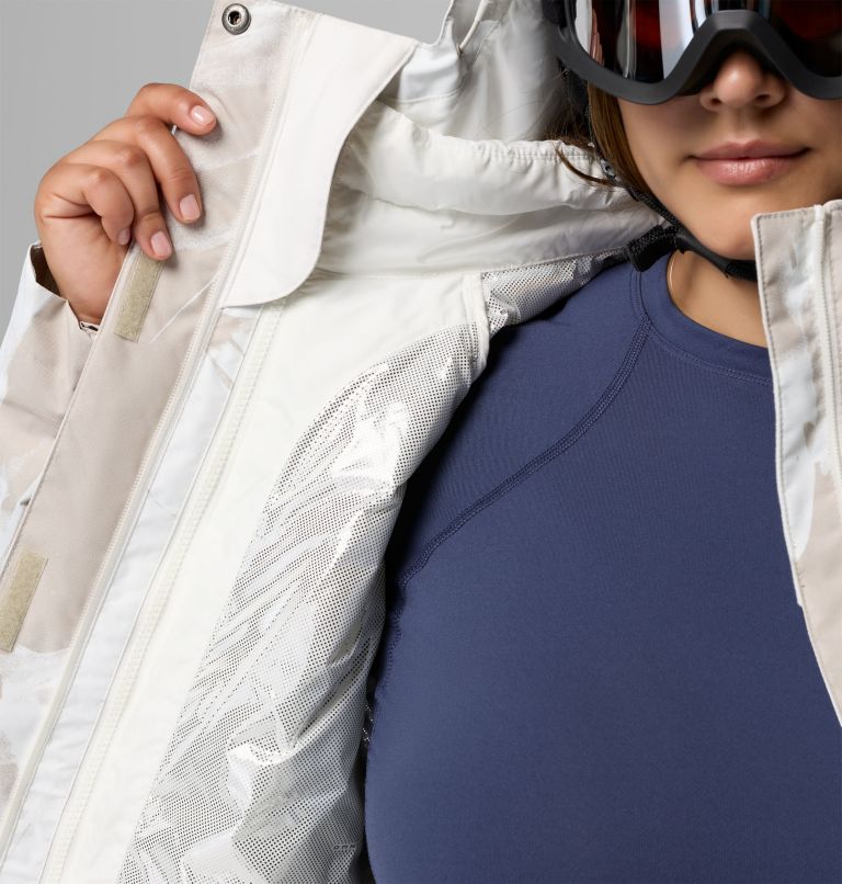 Women's Whirlibird V Printed Interchange Jacket - Plus Size, Color: Dark Stone Snowflight, image 11