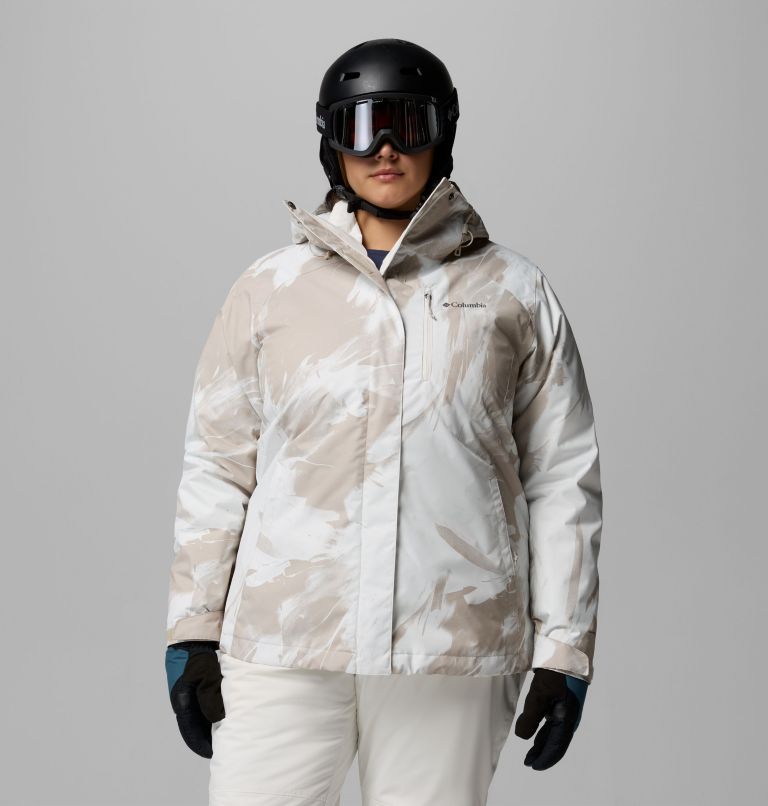 Women's Whirlibird V Printed Interchange Jacket - Plus Size, Color: Dark Stone Snowflight, image 1