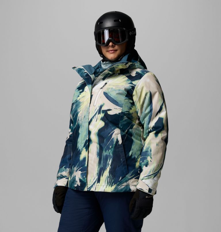 Women's Whirlibird V Printed Interchange Jacket - Plus Size, Color: Everblue Snowflight, image 4