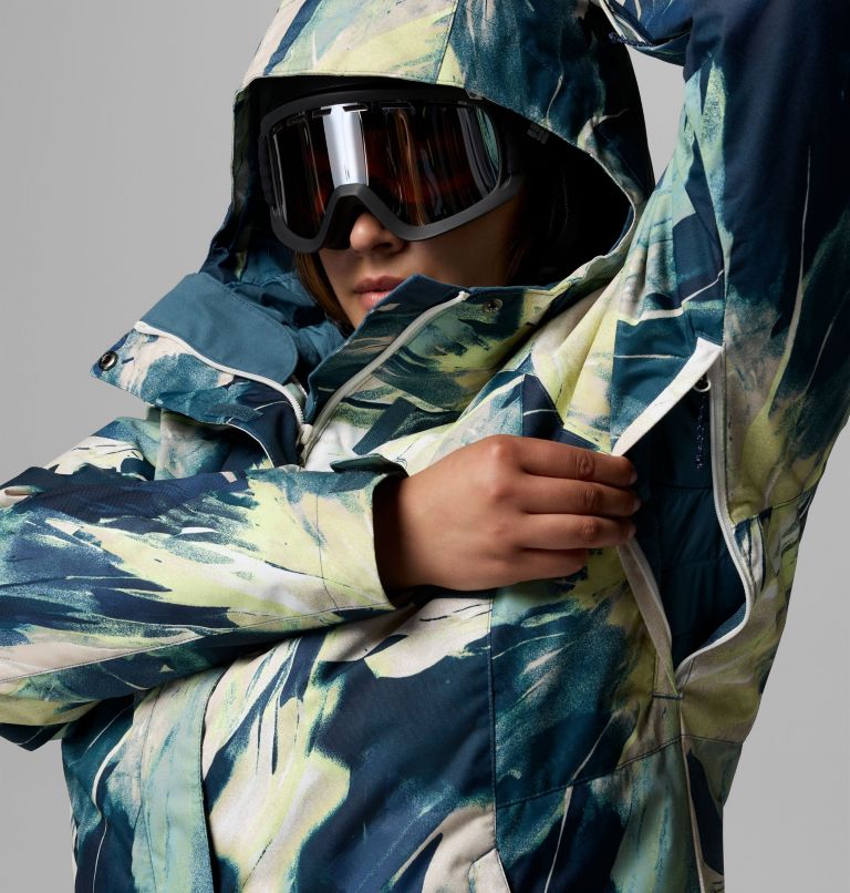 Women's Whirlibird V Printed Interchange Jacket - Plus Size, Color: Everblue Snowflight, image 8