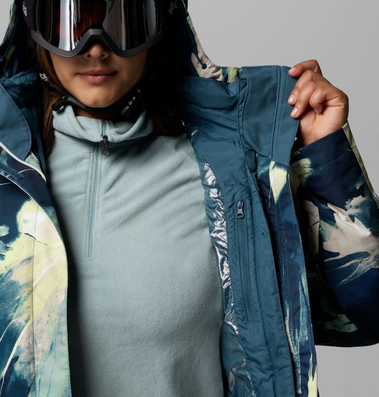 Women's Whirlibird V Printed Interchange Jacket - Plus Size, Color: Everblue Snowflight, image 10
