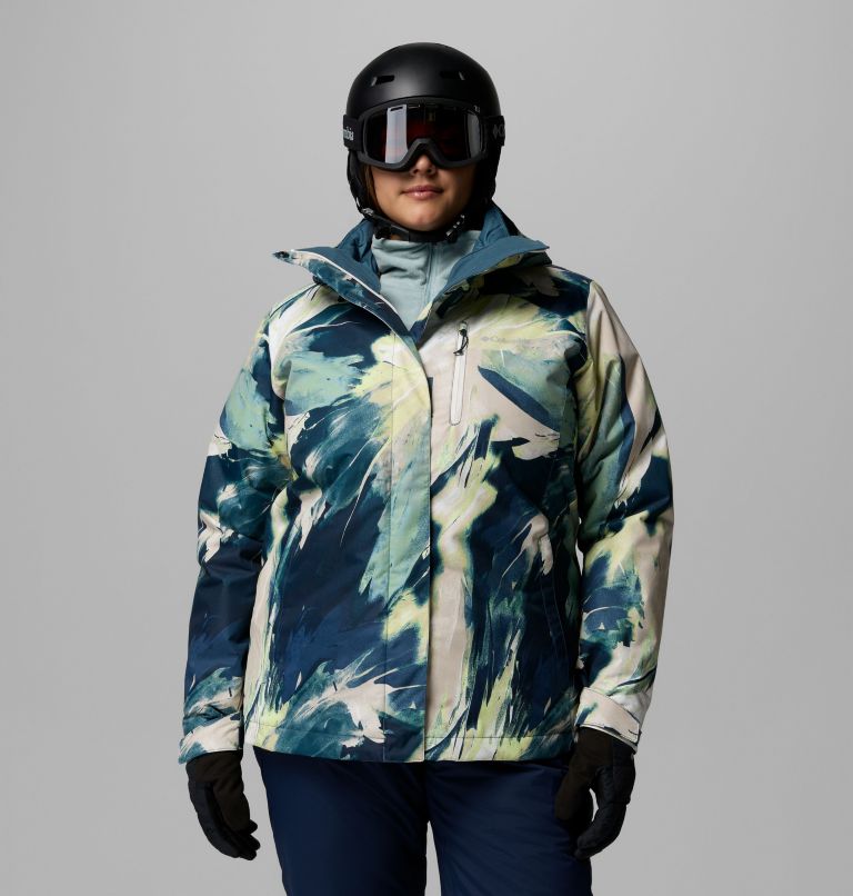 Women's Whirlibird V Printed Interchange Jacket - Plus Size, Color: Everblue Snowflight, image 1
