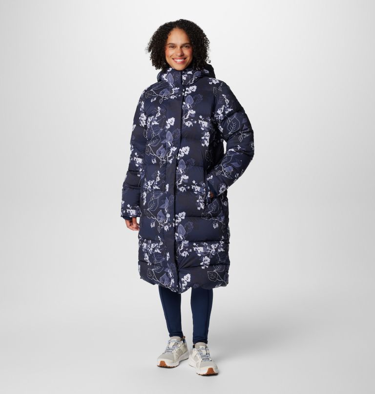 Women s Boundless Days Printed Long Down Jacket