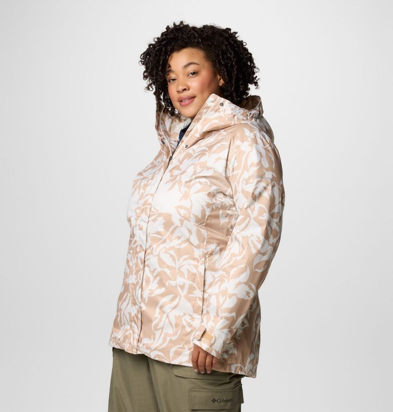 Women's Splash A Little III Printed Jacket - Plus Size, Color: Canoe Leafall Print, image 4