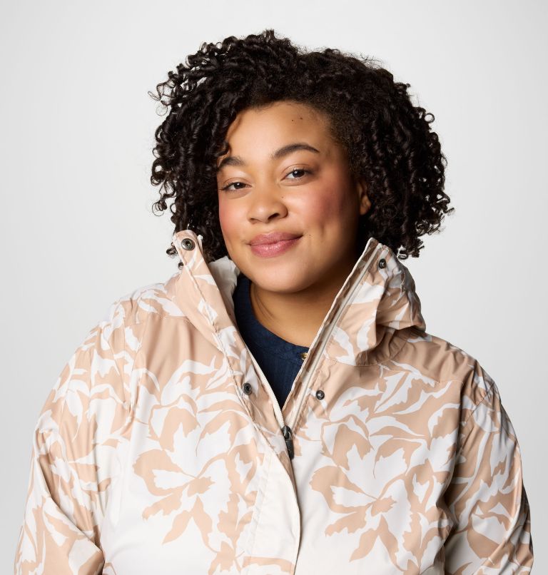 Women's Splash A Little III Printed Jacket - Plus Size, Color: Canoe Leafall Print, image 5