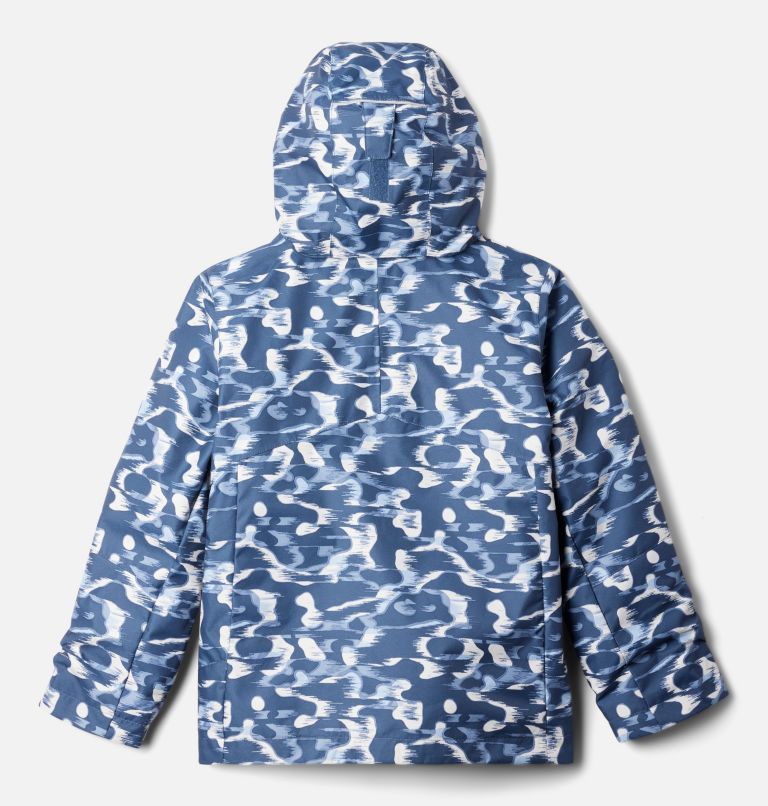 Vintage Blue Camo Print Kids Hooded Rain Jacket Vintage Blue Camo Print Kids Hooded Rain Jacket