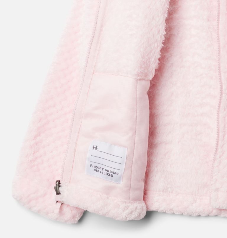 Girls' Bugaboo III Printed Fleece Interchange Jacket, Color: Pink Ice Barkblur, Satin Pink, image 4