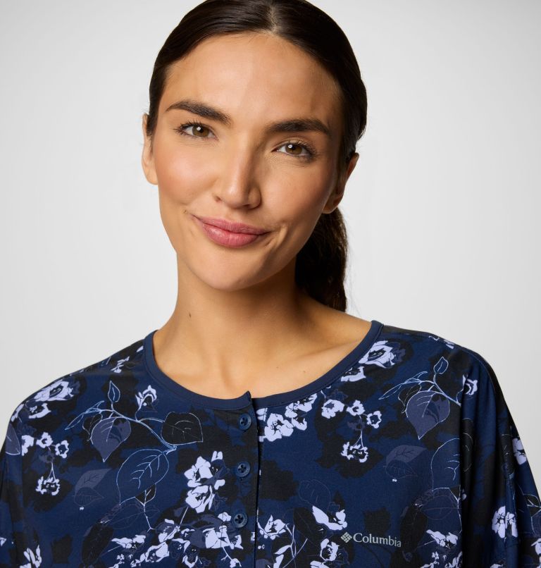 Women's Boundless Avenue Printed Top, Color: Collegiate Navy Shadowvines, image 5