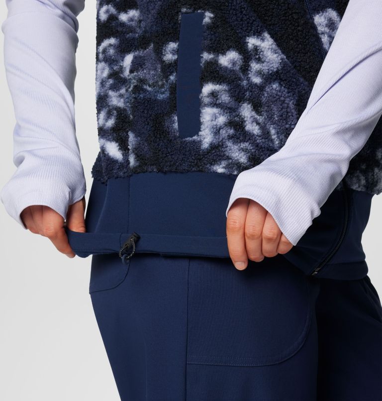 Women's Boundless Trek Printed Vest, Color: Coll Navy, Coll Navy Shadowvines, image 7