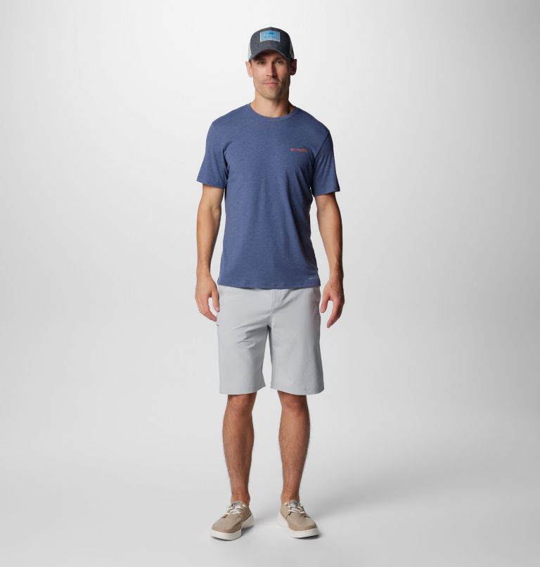 Men's PFG Tarpon Rise Technical T-Shirt, Color: Nocturnal Heather, Tarpon Rise, image 3