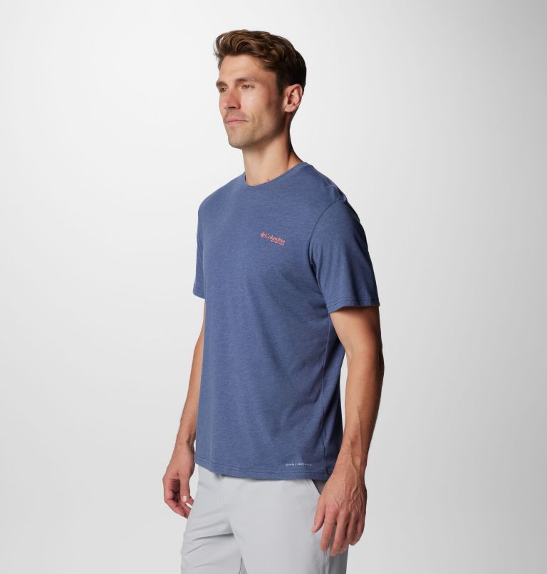 Men's PFG Tarpon Rise Technical T-Shirt, Color: Nocturnal Heather, Tarpon Rise, image 4