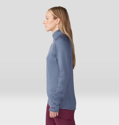 Women's Glacial Trail Half Zip, Color: Blue Slate, image 3