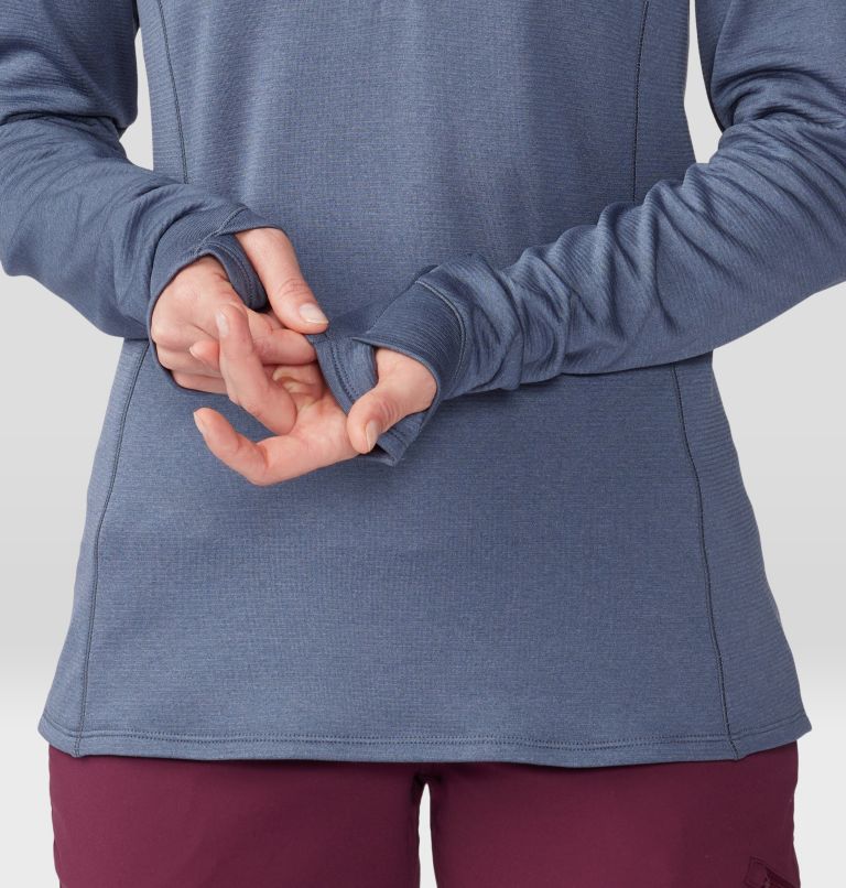 Women's Glacial Trail Half Zip, Color: Blue Slate, image 5