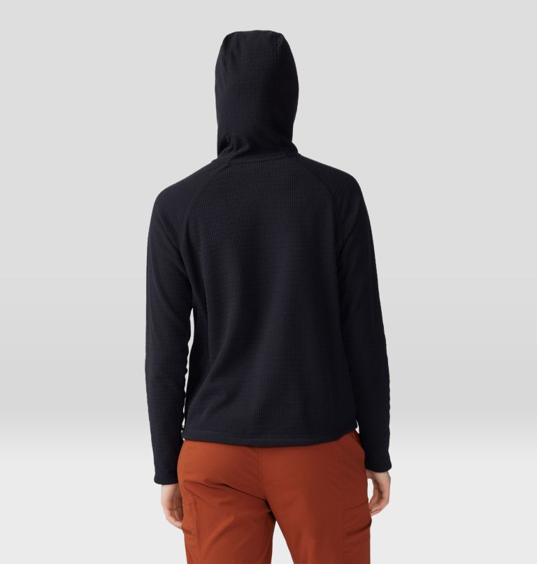 Women's Summit Grid Half Zip Hoody, Color: Black, image 2
