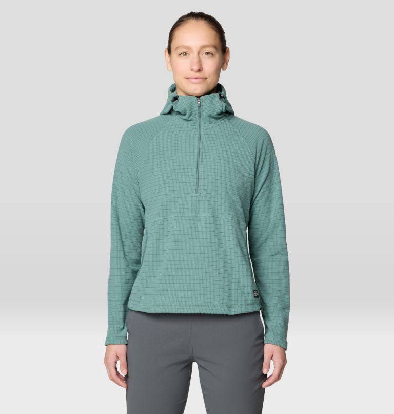 Women's Summit Grid Half Zip Hoody, Color: Blue Pine, image 1