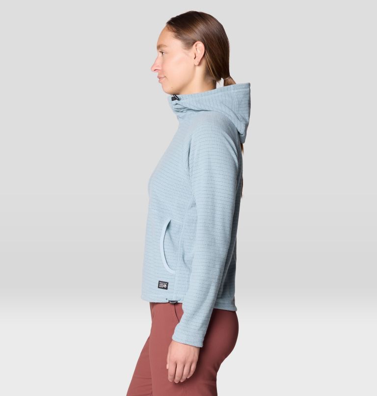 Women's Summit Grid Half Zip Hoody, Color: Ice Shadow, image 3