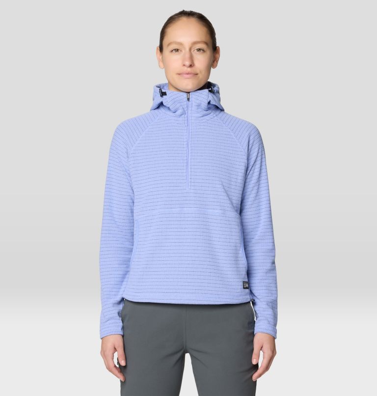 Women's Summit Grid Half Zip Hoody, Color: Light Illusion, image 1