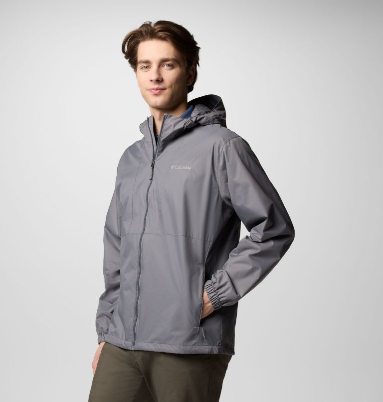 Men's Glenbrook Bend Rain Jacket, Color: City Grey, image 3