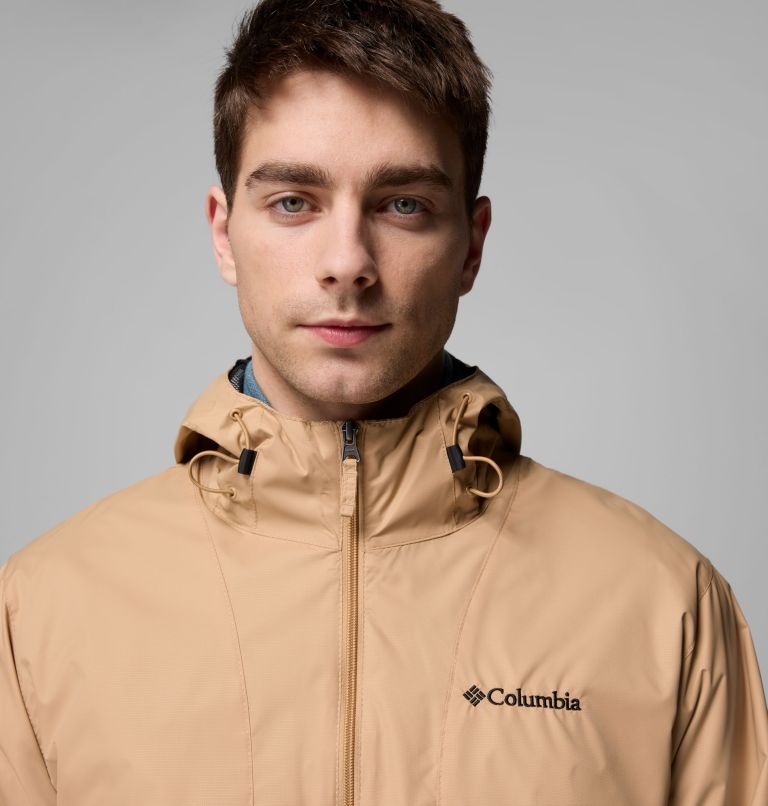 Men's Glenbrook Bend Rain Jacket, Color: Canoe, image 5