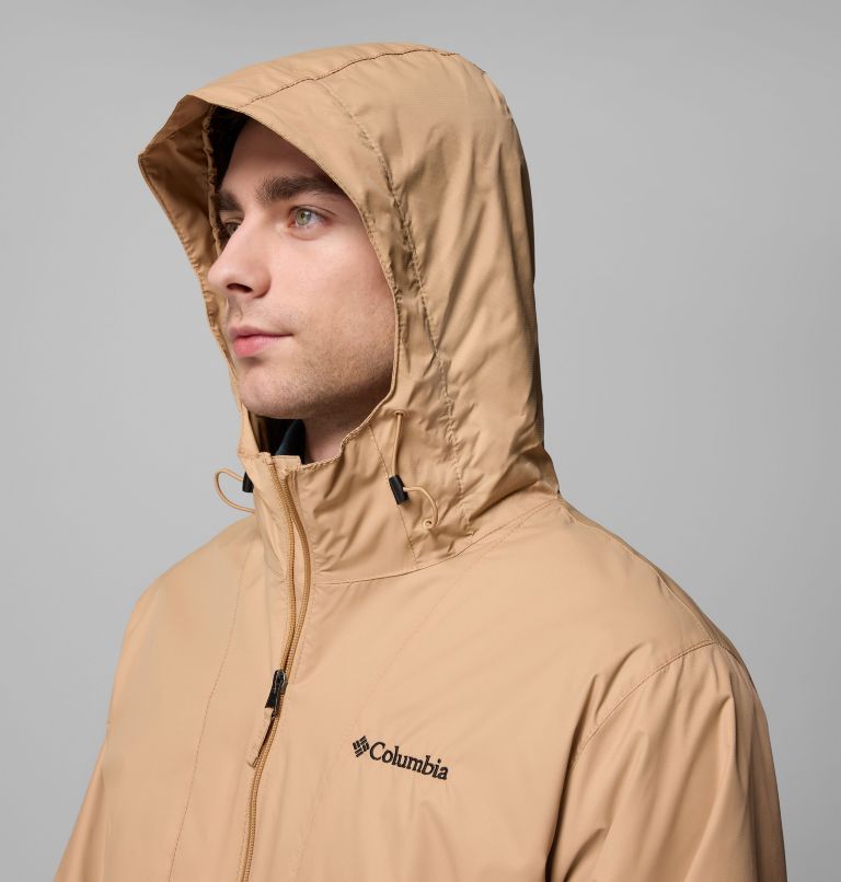 Men's Glenbrook Bend Rain Jacket, Color: Canoe, image 7