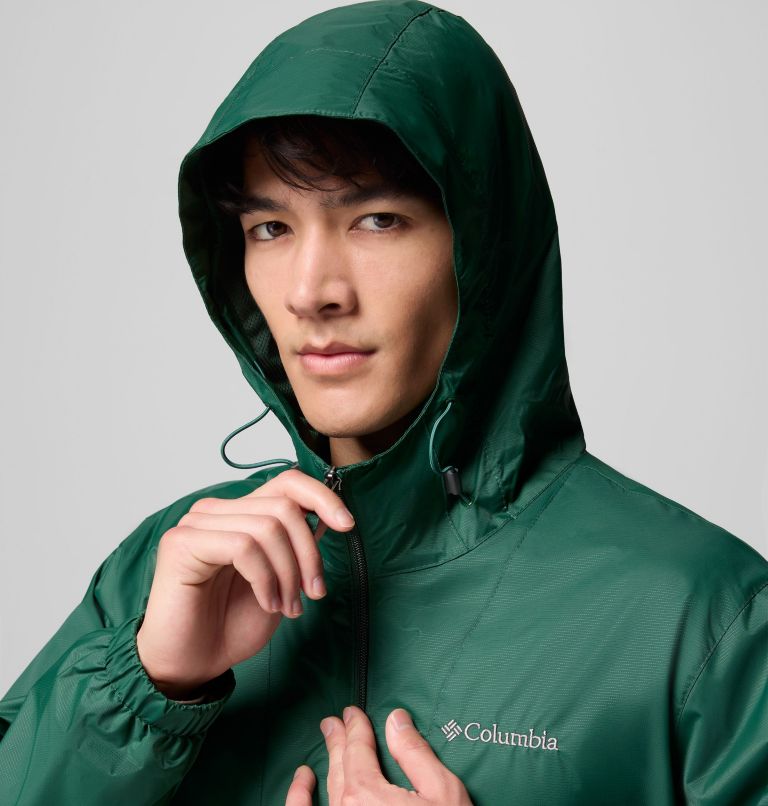 Men's Glenbrook Bend Rain Jacket, Color: Rain Forest, image 7