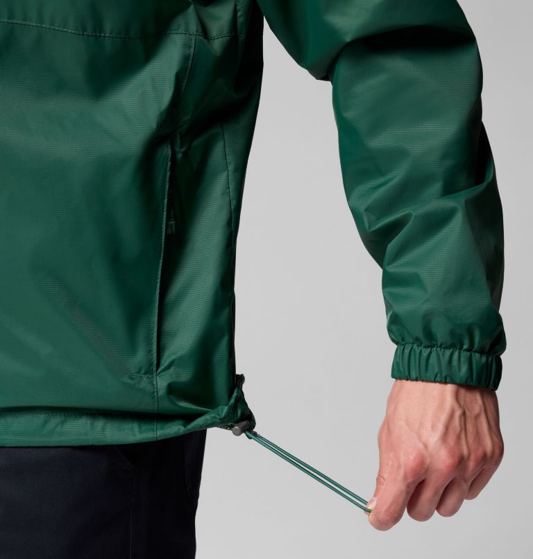 Men's Glenbrook Bend Rain Jacket, Color: Rain Forest, image 9