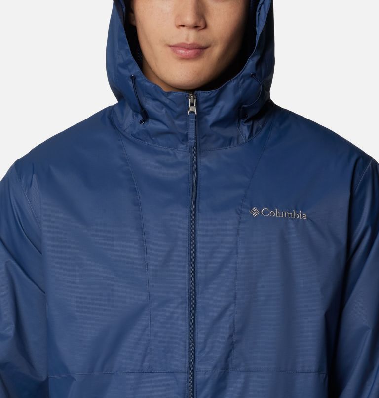 Men's Glenbrook Bend Rain Jacket, Color: Dark Mountain, image 4