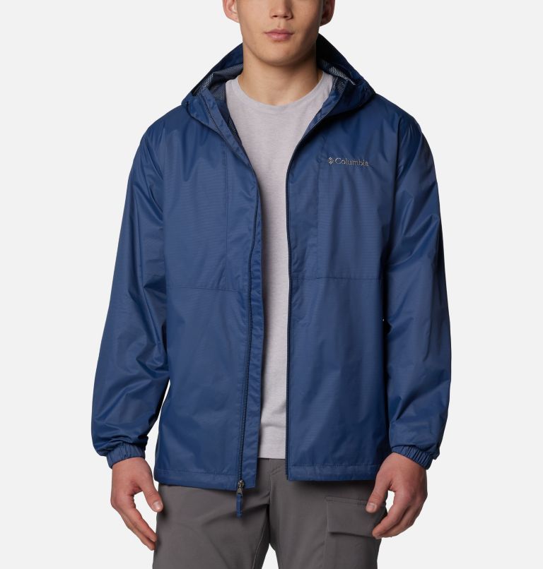 Men's Glenbrook Bend Rain Jacket, Color: Dark Mountain, image 8