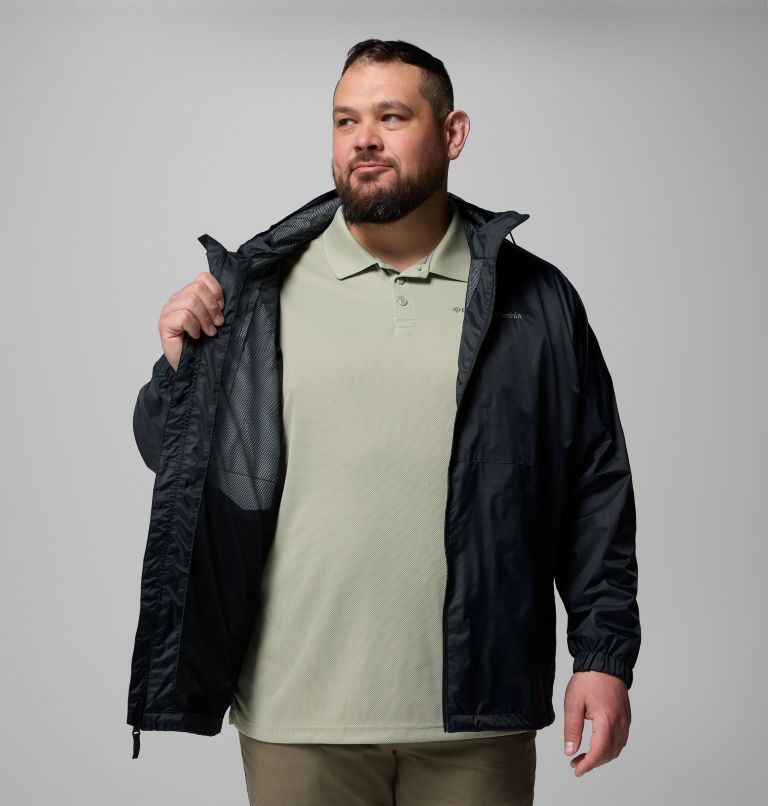 Men's Glenbrook Bend Rain Jacket - Big, Color: Black, image 7