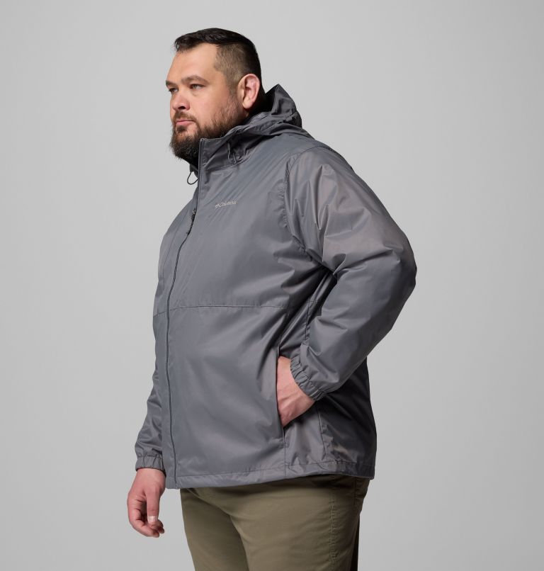 Men's Glenbrook Bend Rain Jacket - Big, Color: City Grey, image 4