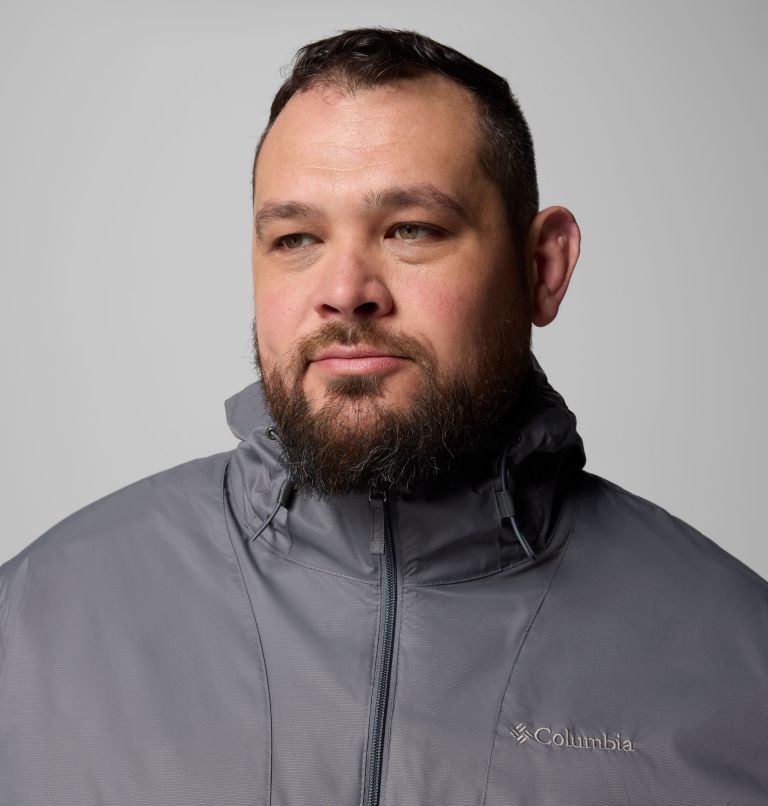 Men's Glenbrook Bend Rain Jacket - Big, Color: City Grey, image 5